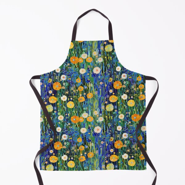Item preview, Emerald Reverie: Gustav Klimt-Inspired Flowers Landscape designed and sold by vadimcarazan.
