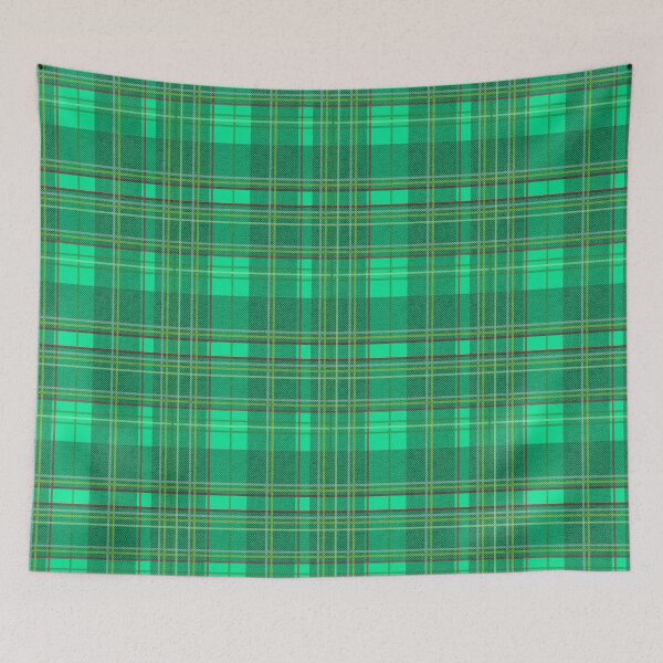 Item preview, Vibrant Interlace: Emerald Green plaid pattern designed and sold by Lubellebubble20.