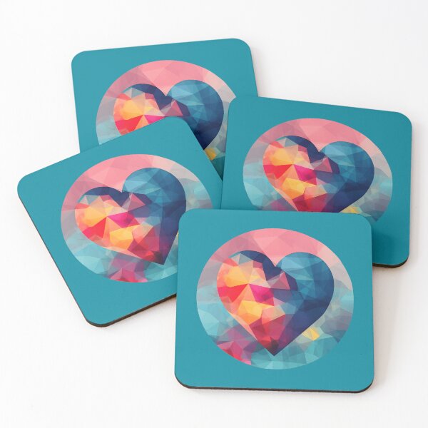 Item preview, Colorful heart artwork designed and sold by HaraldDesigns.