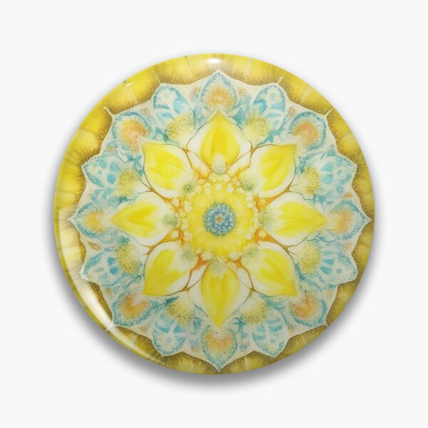Item preview, Pastel Yellow & Green Mandala designed and sold by pattern-atelier.