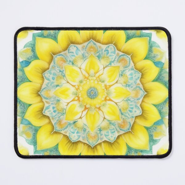 Item preview, Pastel Yellow & Green Mandala designed and sold by pattern-atelier.