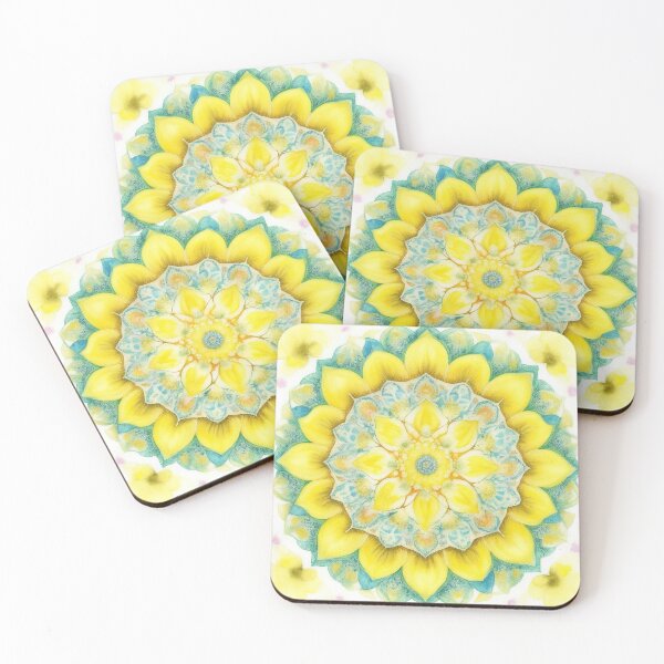 Item preview, Pastel Yellow & Green Mandala designed and sold by pattern-atelier.