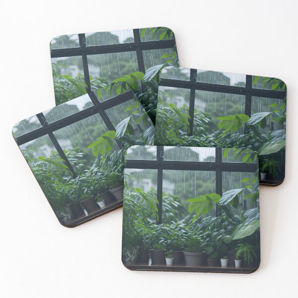 Item preview, Rainy Retreat with Lush Greens designed and sold by pattern-atelier.