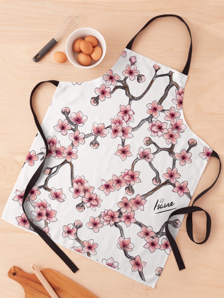 Aperçu 1 sur 6. Tablier avec l'œuvre SAKURA créée et vendue par IsaureEcartfixe.