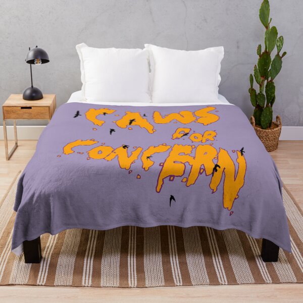 Item preview, Halloween Ravens Caws For Concern Fun Pun Orange Quote designed and sold by taiche.