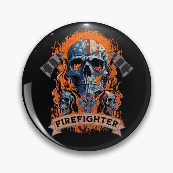 Item preview, Vintage Firefighter Skull designed and sold by Affyboss6.