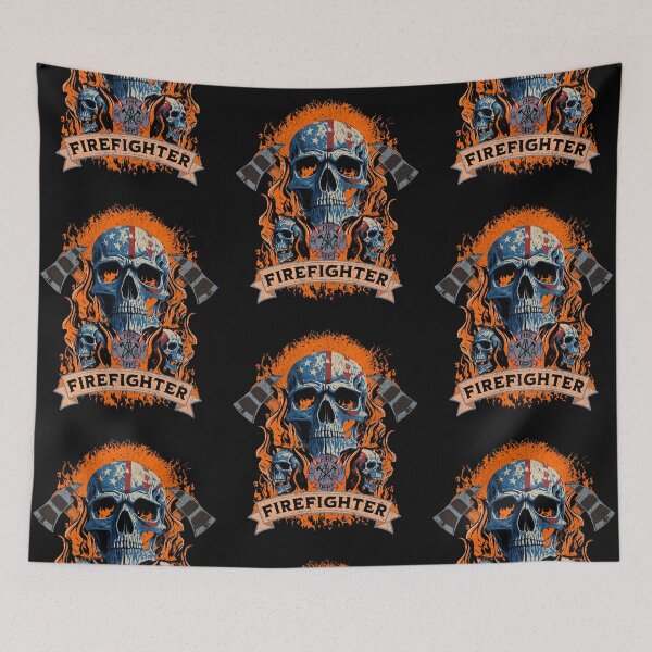 Item preview, Vintage Firefighter Skull designed and sold by Affyboss6.
