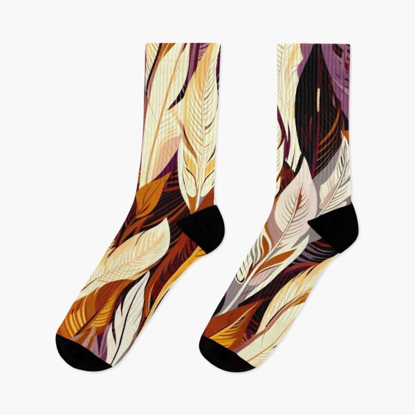 Item preview, Feathers - Rust, eggplant, ivory, gold, black designed and sold by Highlandkings.