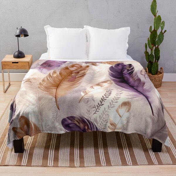 Item preview, Feathers - Rust, lavender, beige, cream, silver designed and sold by Highlandkings.