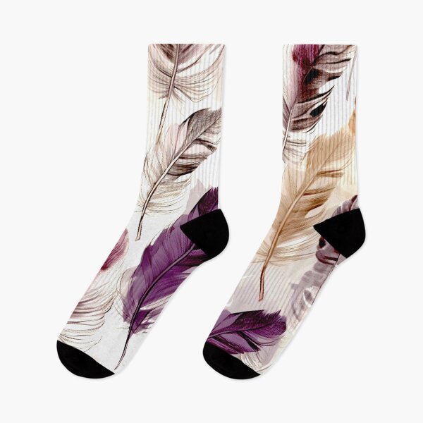 Item preview, Feathers - Rust, lavender, beige, cream, silver 3 designed and sold by Highlandkings.