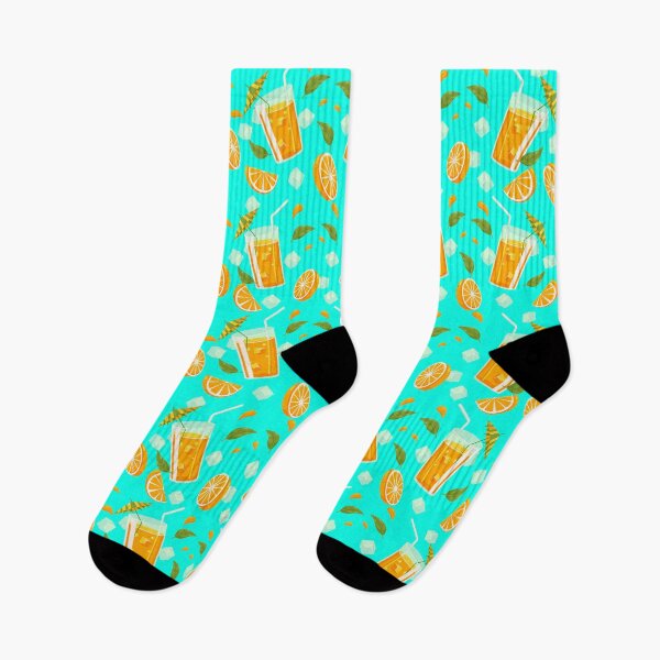 Item preview, Fresh orange drink with patterned ice cube semmles pattern designed and sold by Kevyn Adha.