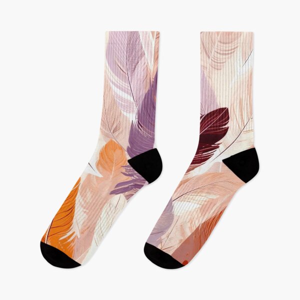 Item preview, Feathers - Rust, lavender, beige, cream, silver 4 designed and sold by Highlandkings.