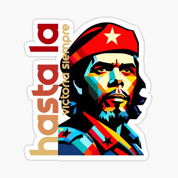 Hasta La Victoria Siempre Cuba Slogan Classic Round Sticker Feb 21 2017  #junkydotcom #zazzle