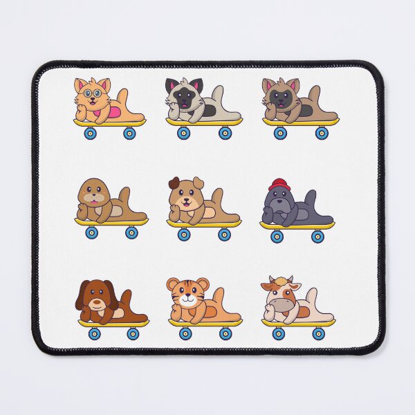 Item preview, Cute Skateboarding Animals Pack designed and sold by CreatorPond.