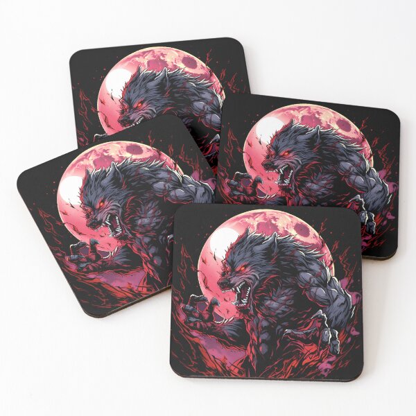 Item preview, Werewolf Blood Moon Halloween Horror Art designed and sold by Shegohi.