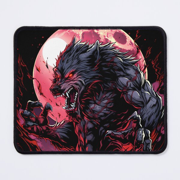 Item preview, Werewolf Blood Moon Halloween Horror Art designed and sold by Shegohi.