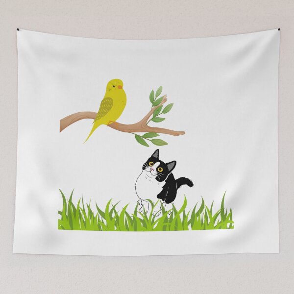 Item preview, A Cat And A Bird designed and sold by Designfs.