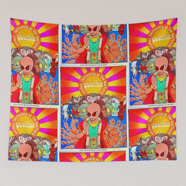 Item preview, Puscifer Namaste Tour 2022 poster San Francisco designed and sold by StrangeFetish.