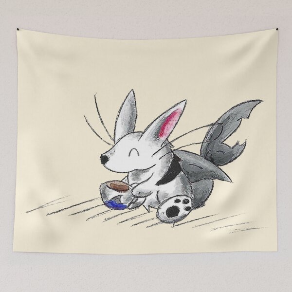Item preview, Rabbit Shark Coffee Break designed and sold by KOKeefeArt.
