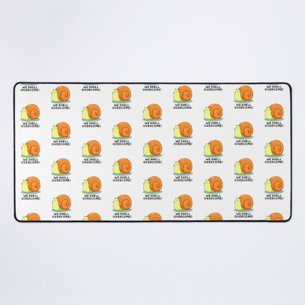 Item preview, We Shell Overcome Positive Snail Puns designed and sold by punnybone.