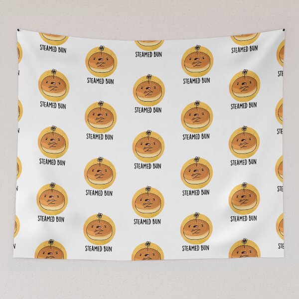 Item preview, Steamed Bun Funny Food Puns  designed and sold by punnybone.
