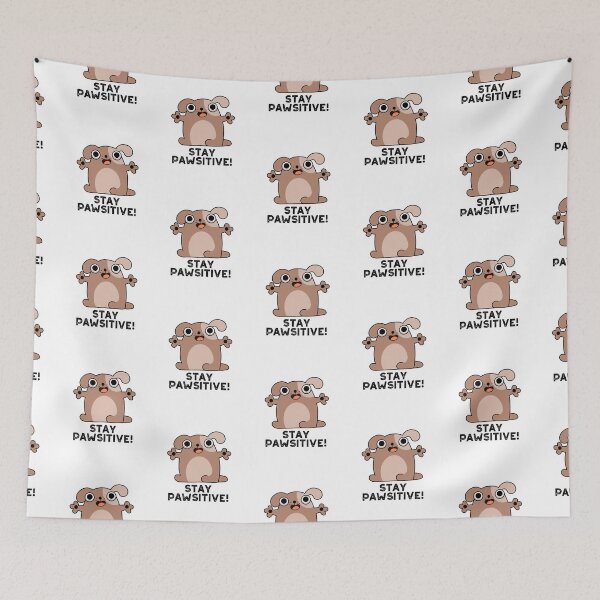 Item preview, Stay Pawsitive Positive Dog Puns  designed and sold by punnybone.