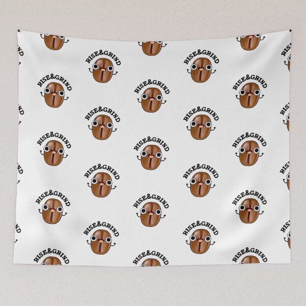 Item preview, Rise And Grind Funny Coffee Bean Puns  designed and sold by punnybone.