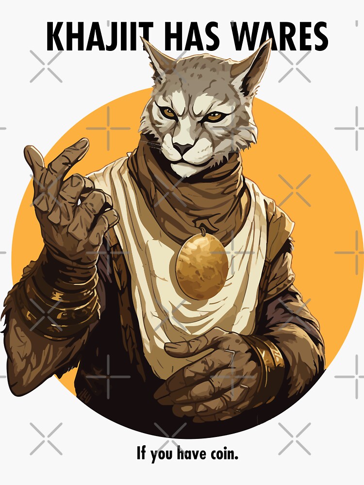 Khajiit has wares Sticker