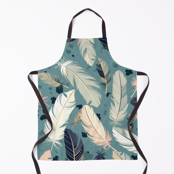 Item preview, Feathers - Teal, blush, gray, ivory, gold designed and sold by Highlandkings.