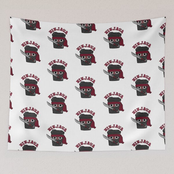 Item preview, Ninjava Ninja Java Funny Coffee Puns  designed and sold by punnybone.