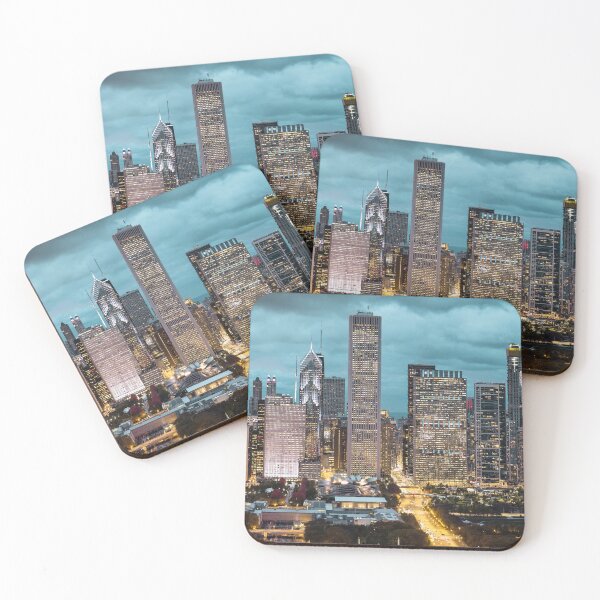 Item preview,  Chicago city skyline prints,Chicago city scape,cityscape,Chicago  panoramic wall art,  designed and sold by eyesight4vision.