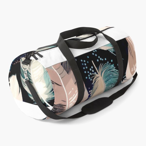 Item preview, Feathers - Teal, blush, gray, ivory, gold 2 designed and sold by Highlandkings.