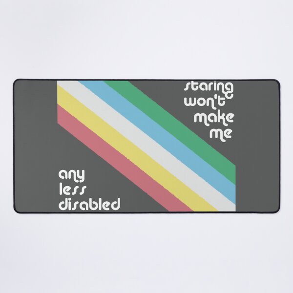 Item preview, Staring Wont Make Me Any Less Disabled Pride Flag designed and sold by harrifangs.