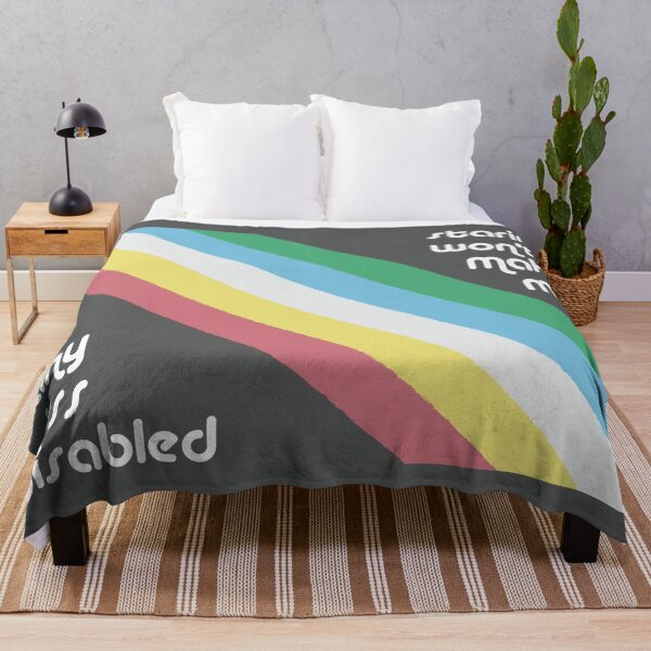 Item preview, Staring Wont Make Me Any Less Disabled Pride Flag designed and sold by harrifangs.