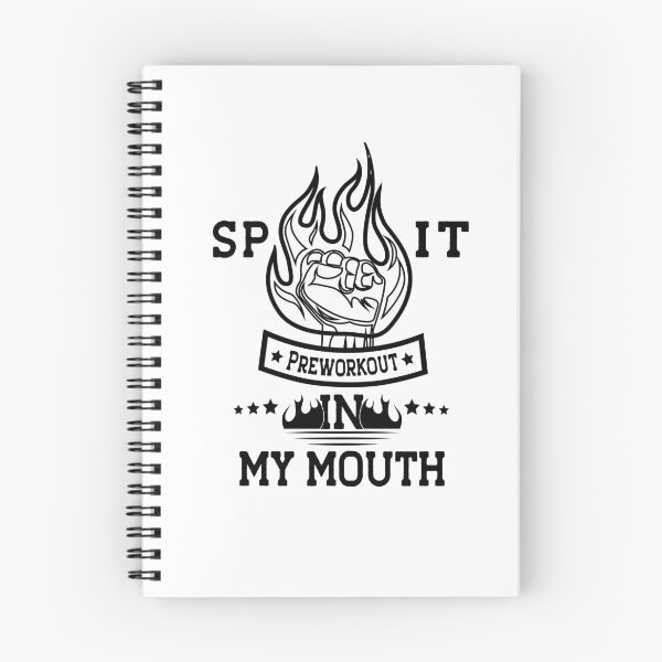 Item preview, Funny Gym Workout Quote Spit Preworkout In My Mouth Sarcastic Bodybuilding design for your favorite gym partner designed and sold by saadabs.