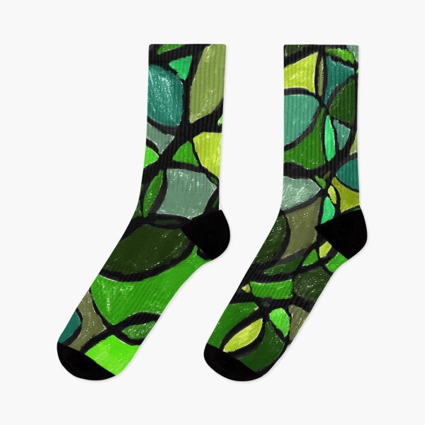 Aperçu de l'œuvre Vert Vitrail Usine Forêt Jungle Woods Woodland créée et vendue par hopecope.