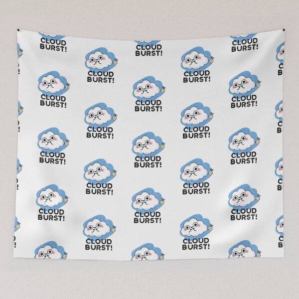 Item preview, Cloud Burst Fart Funny Cloud Puns  designed and sold by punnybone.