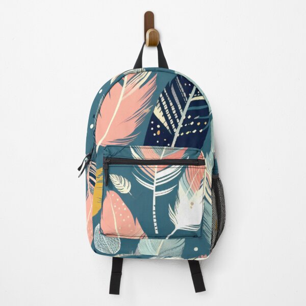 Item preview, Feathers - Teal, blush, navy, gray, gold  designed and sold by Highlandkings.