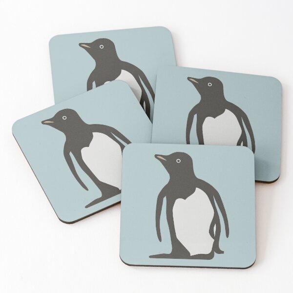 Item preview, Penguin drawing, black & white, art designed and sold by Time4Space.
