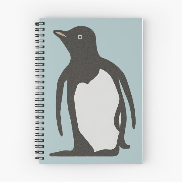 Item preview, Penguin drawing, black & white, art designed and sold by Time4Space.