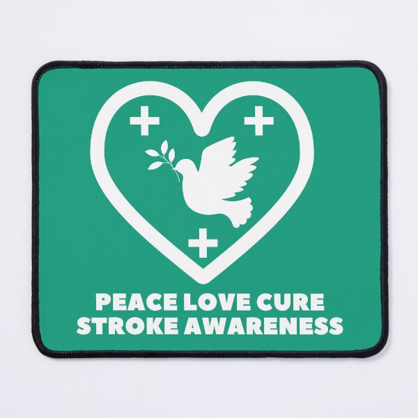 Item preview, Peace Love Cure Stroke Awareness designed and sold by CreatorPond.