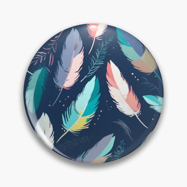 Item preview, Feathers - Teal, blush, navy, gray, gold 4 designed and sold by Highlandkings.