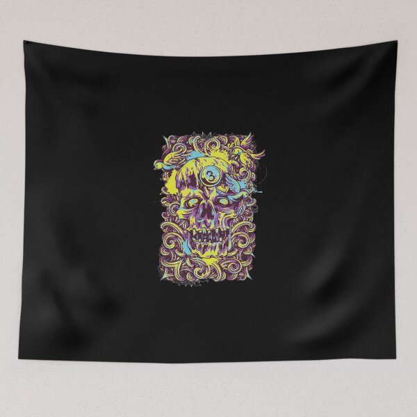 Item preview, Vibrant skull number 3 designed and sold by askthebookbug.
