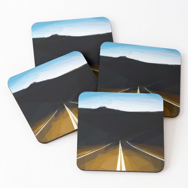 Item preview, Perspective highway at night. Image created using geometric shapes designed and sold by EdgyEdgeArt.