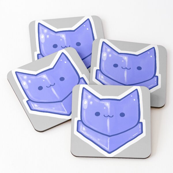 Item preview, Kawaii Cute Guild Wars 2 Catmander Commander Tag Blue designed and sold by Tae-Bunny.