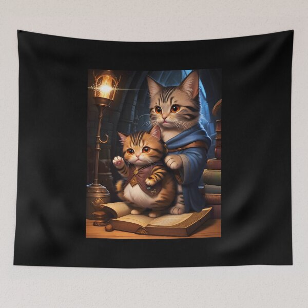 Item preview, Cute cat dressed up as a magician designed and sold by Mahkor.