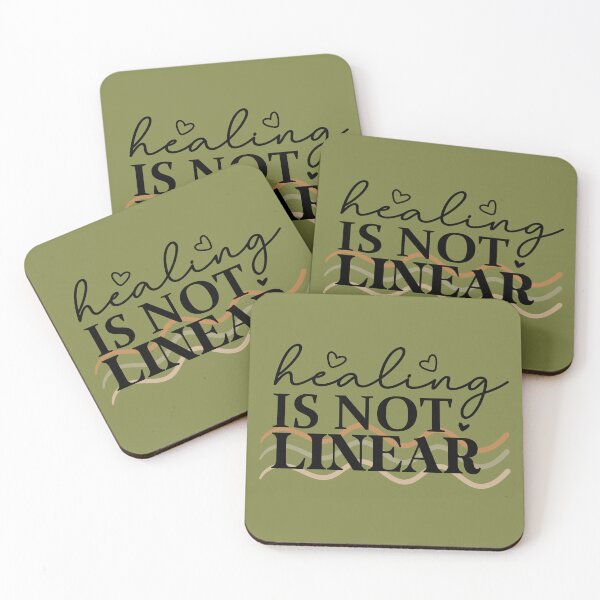 Item preview, Healing is Not Linear Design - Embrace the Journey with Unique Wellness Art designed and sold by ShopWilPrints.