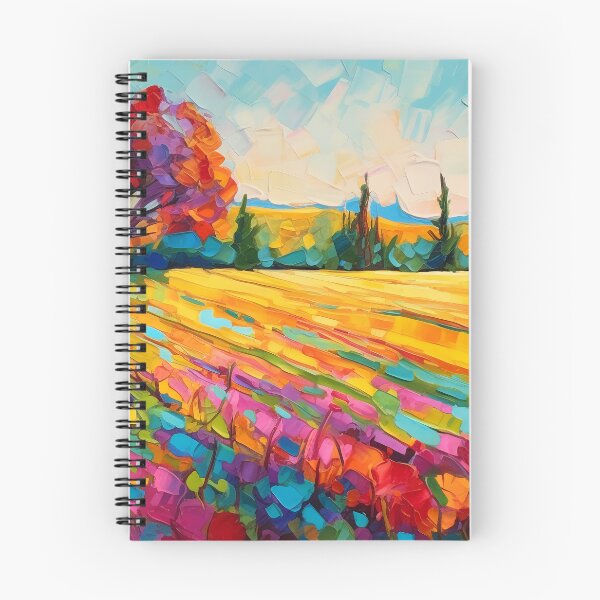 Item preview, Beautiful summer Impressionistic countryside landscape 6 designed and sold by Art by Lilia.