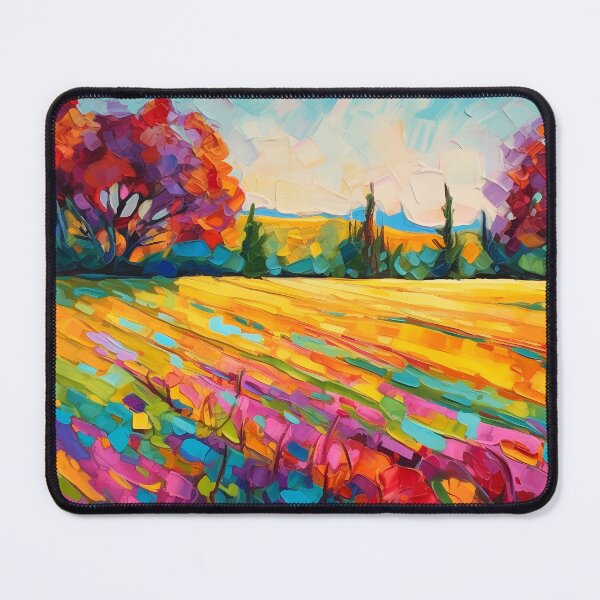 Item preview, Beautiful summer Impressionistic countryside landscape 6 designed and sold by Art by Lilia.