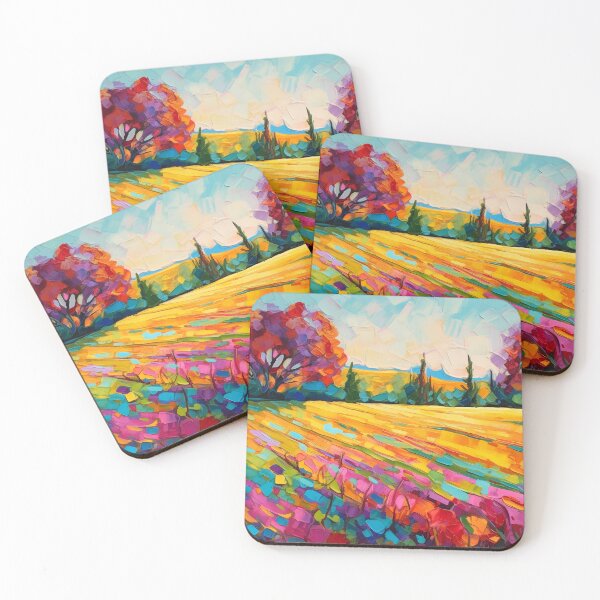Item preview, Beautiful summer Impressionistic countryside landscape 6 designed and sold by Art by Lilia.